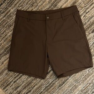 Lululemon Athletica Brown Flat Front Shorts